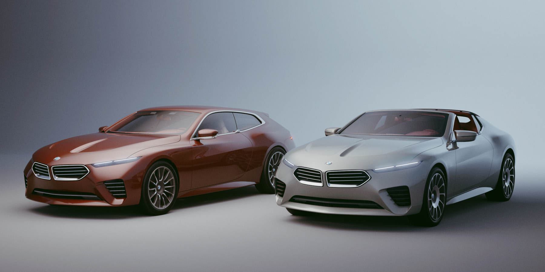 BMW Concept Speedtop Zwei Modelle nebeneinander