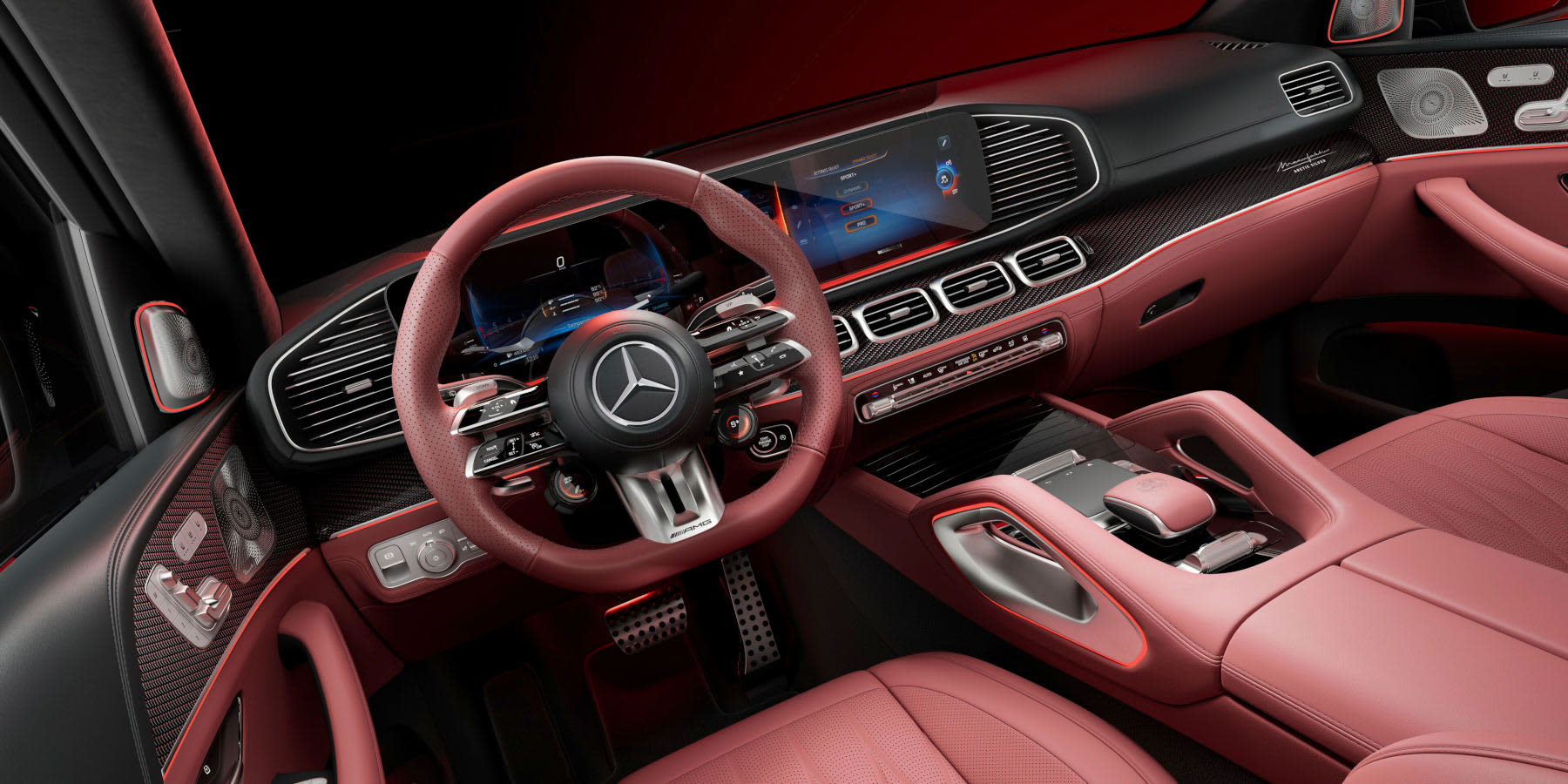 Mercedes-AMG Manufaktur Arctic Silver Innenraum Cockpit