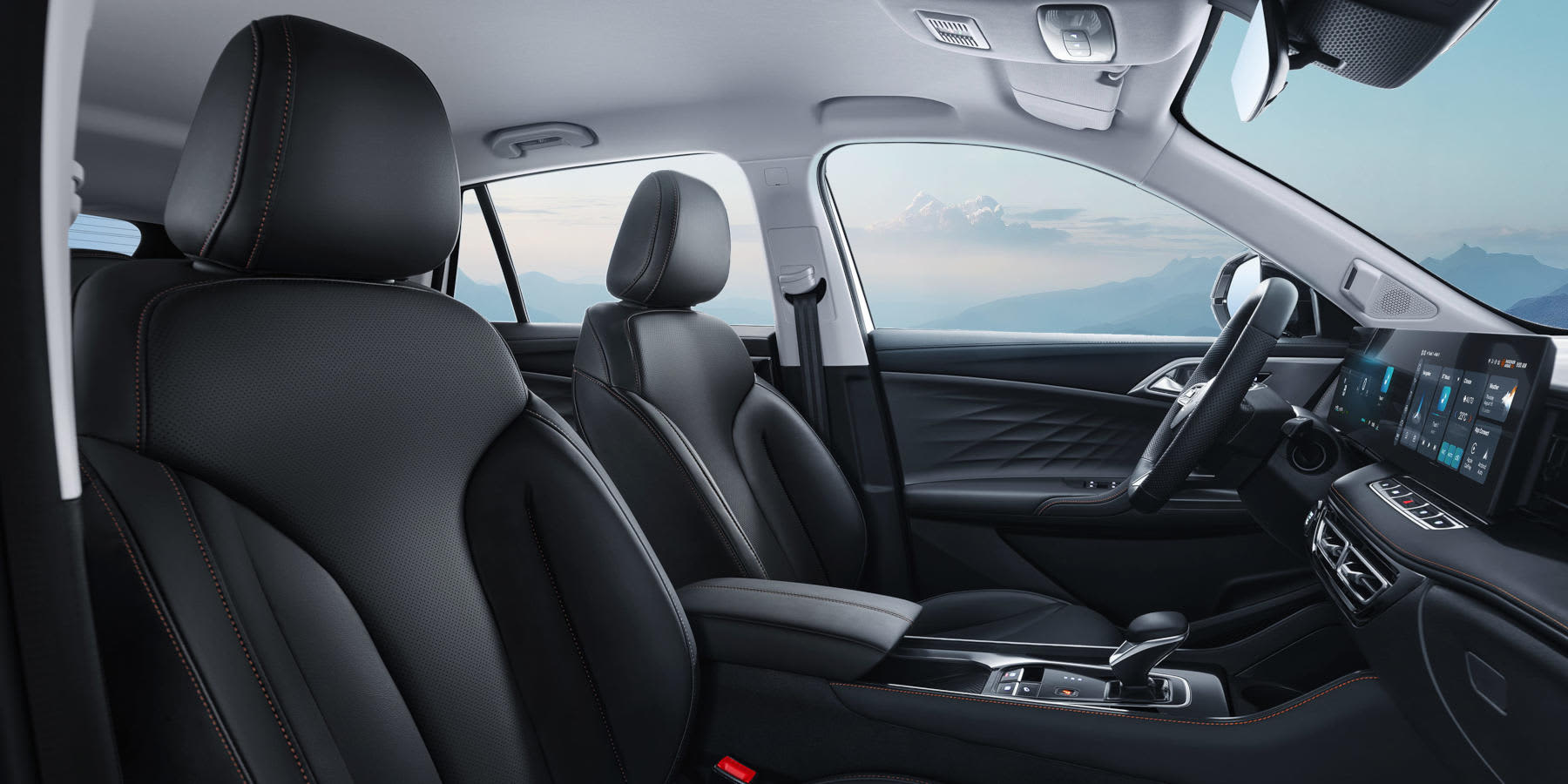 MG HS Hybrid+ Innenraum Frontsitze seitlicher Blick
