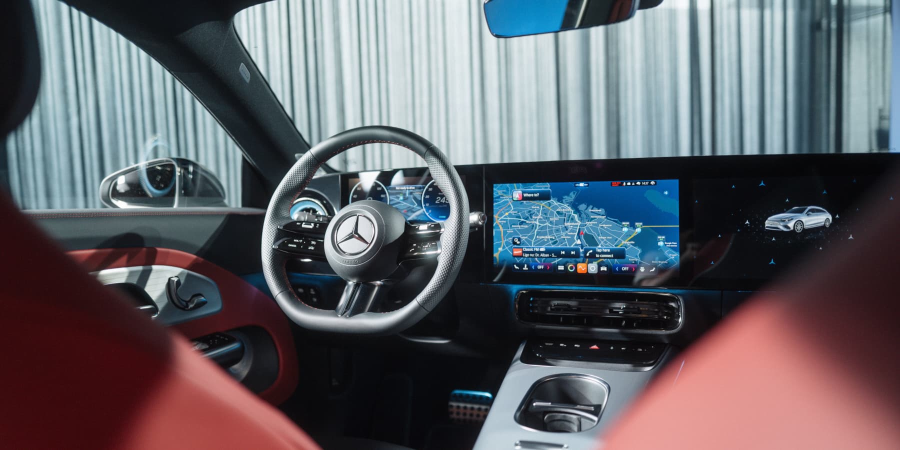 Mercedes CLA Shooting Brake Innenraum Cockpit