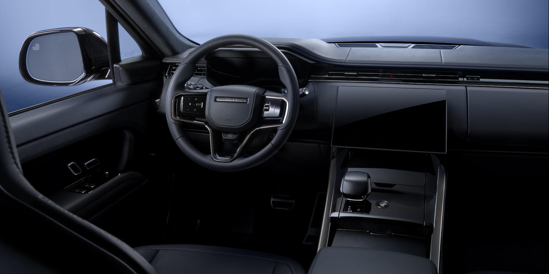 Schwarzer Range Rover Interior