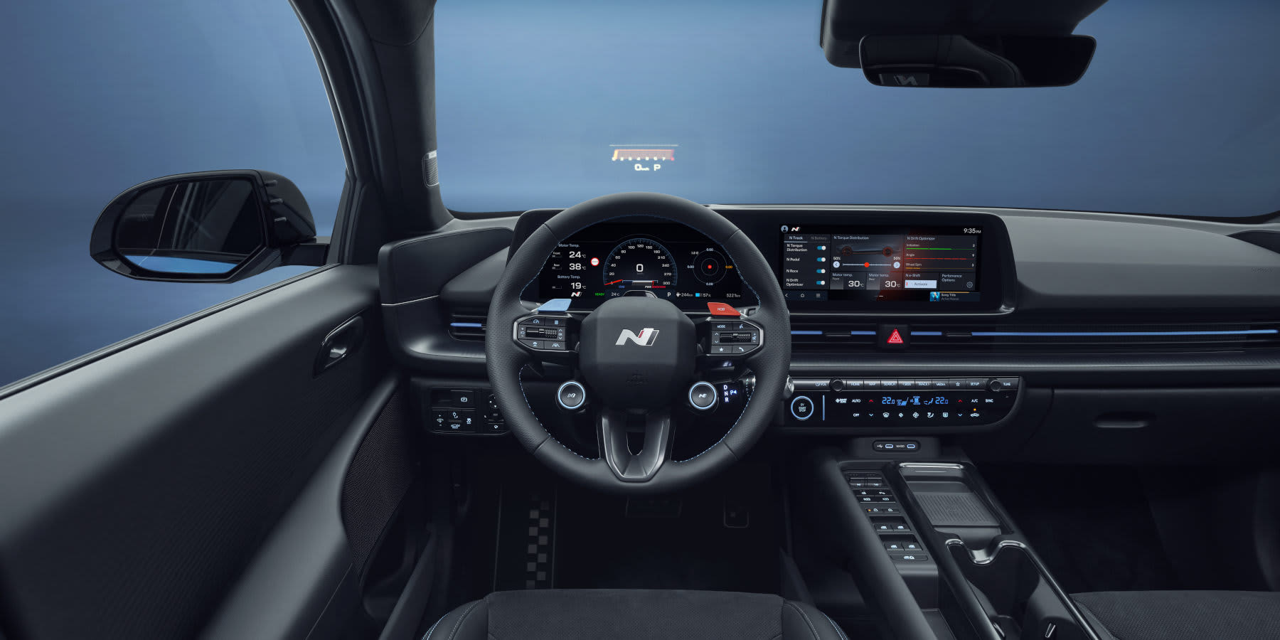 Hyundai Ioniq 6 N Innenraum Cockpit Lenkrad