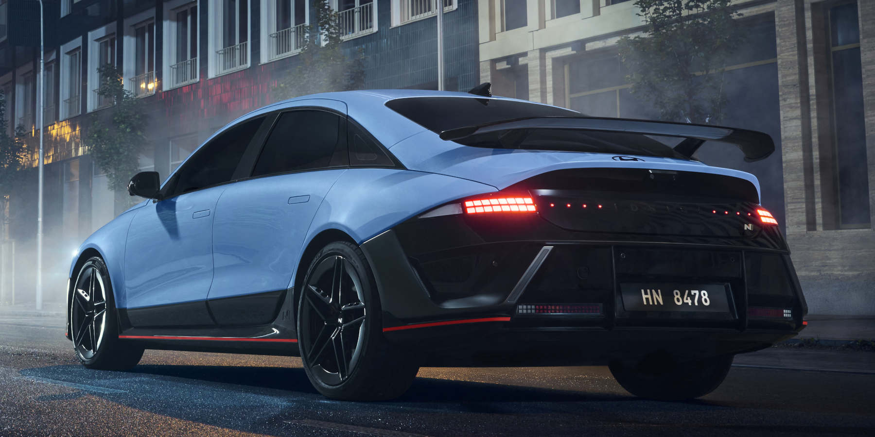 Hyundai Ioniq 6 N Heck Straße