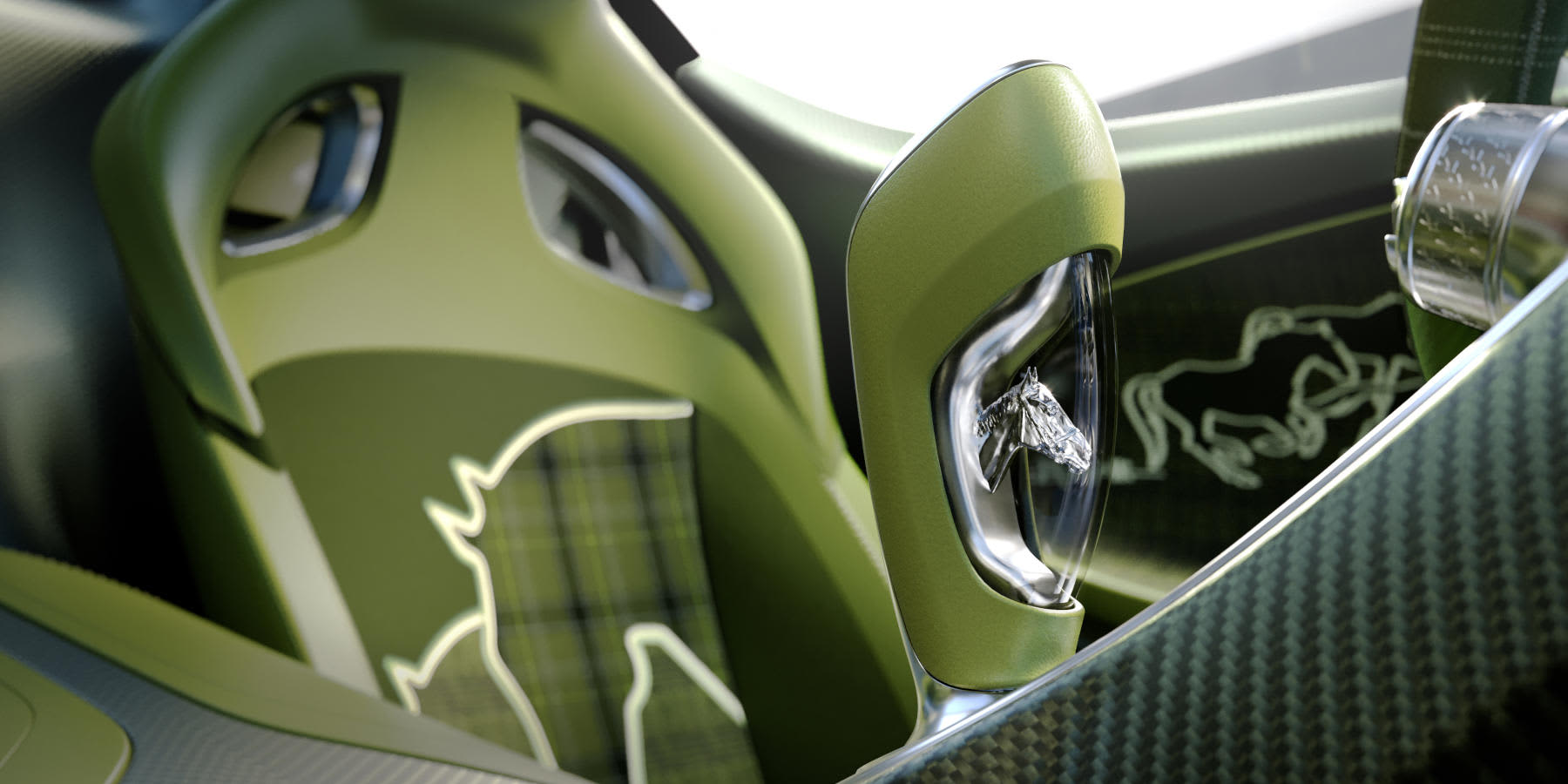 Bugatti Brouillard Innenraum Sitze