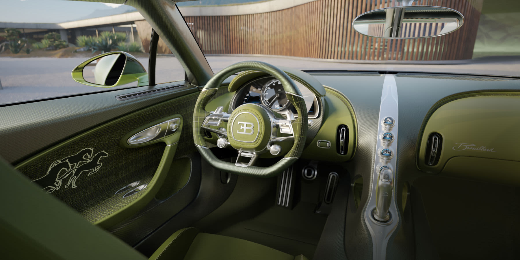 Bugatti Brouillard Innenraum Cockpit