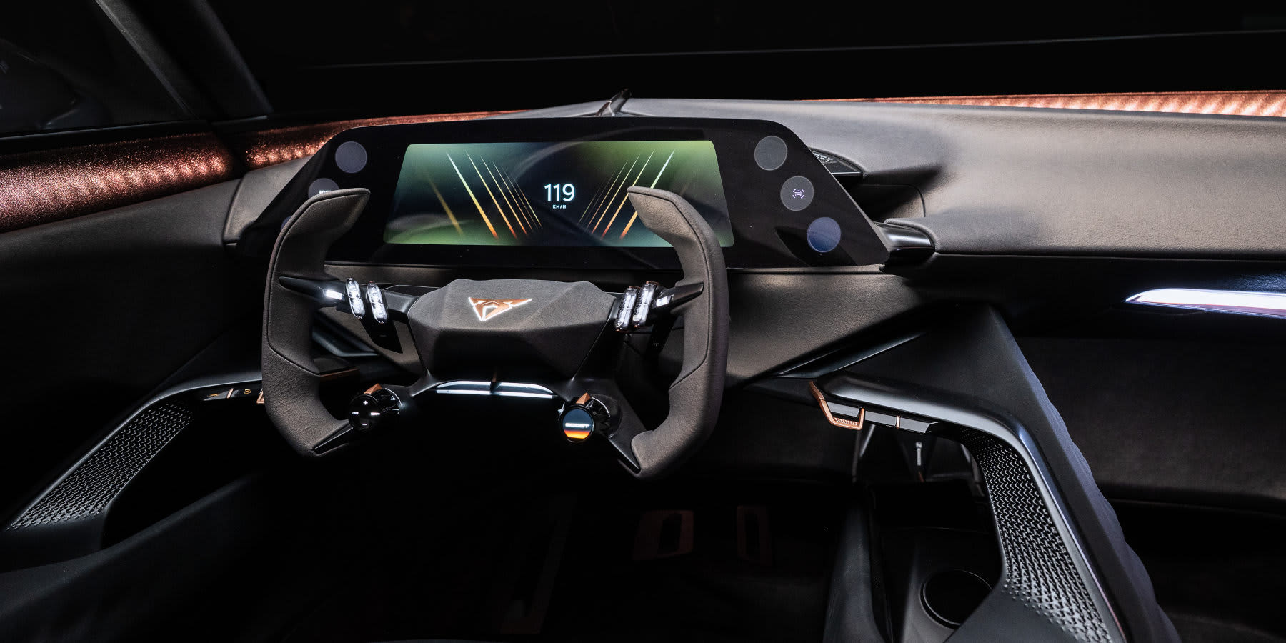 Cupra Tindaya Innenraum Cockpit Lenkrad Details
