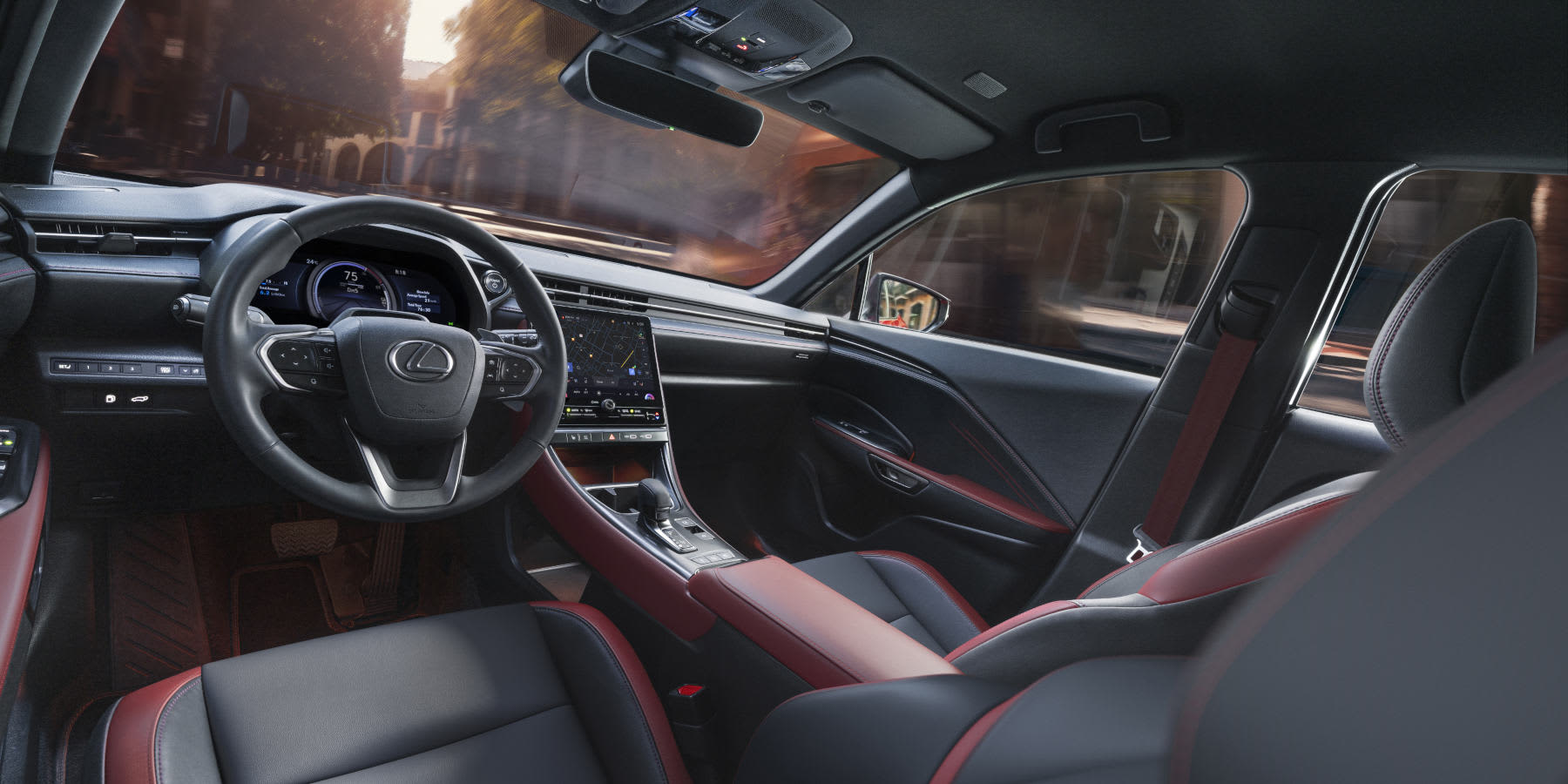 Lexus LBX Vibrant Edition Sondermodell Innenraum Cockpit Blick schräg