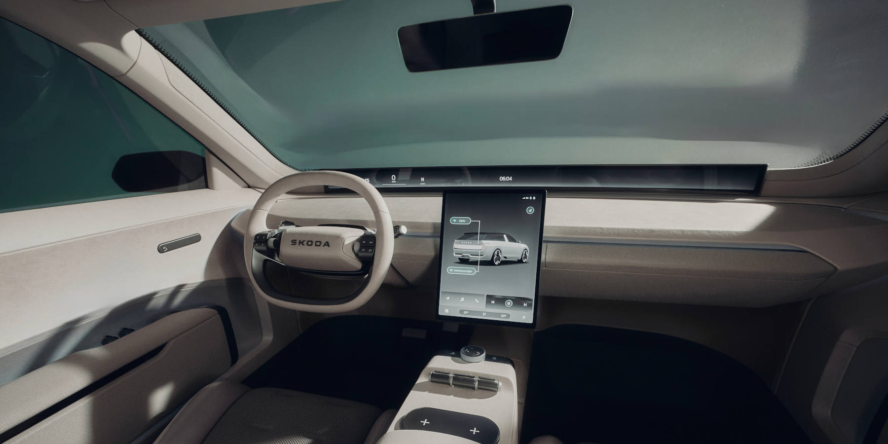 Skoda Vision O Innenraum Cockpit