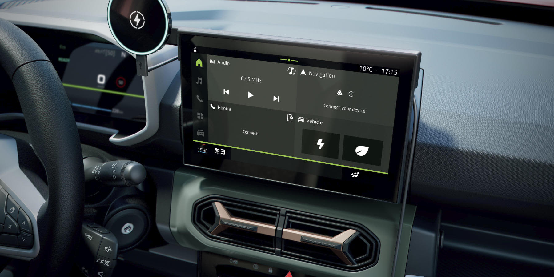 Dacia Spring Modelljahr 2026 Innenraum Display