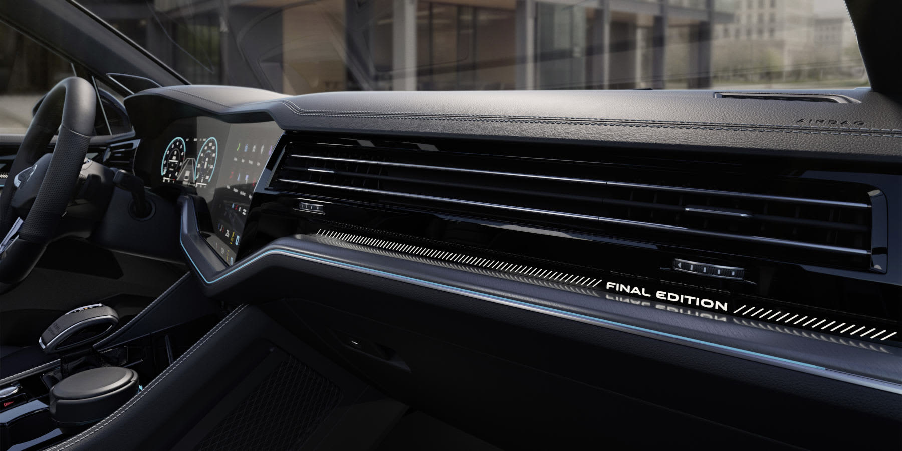 VW Touareg Final Edition Innenraum Logo