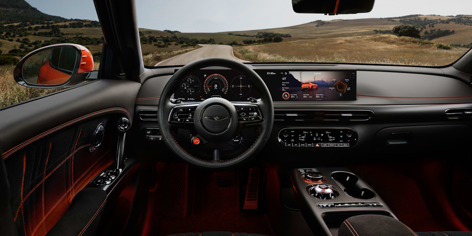 Genesis GV60 Magma Innenraum Cockpit