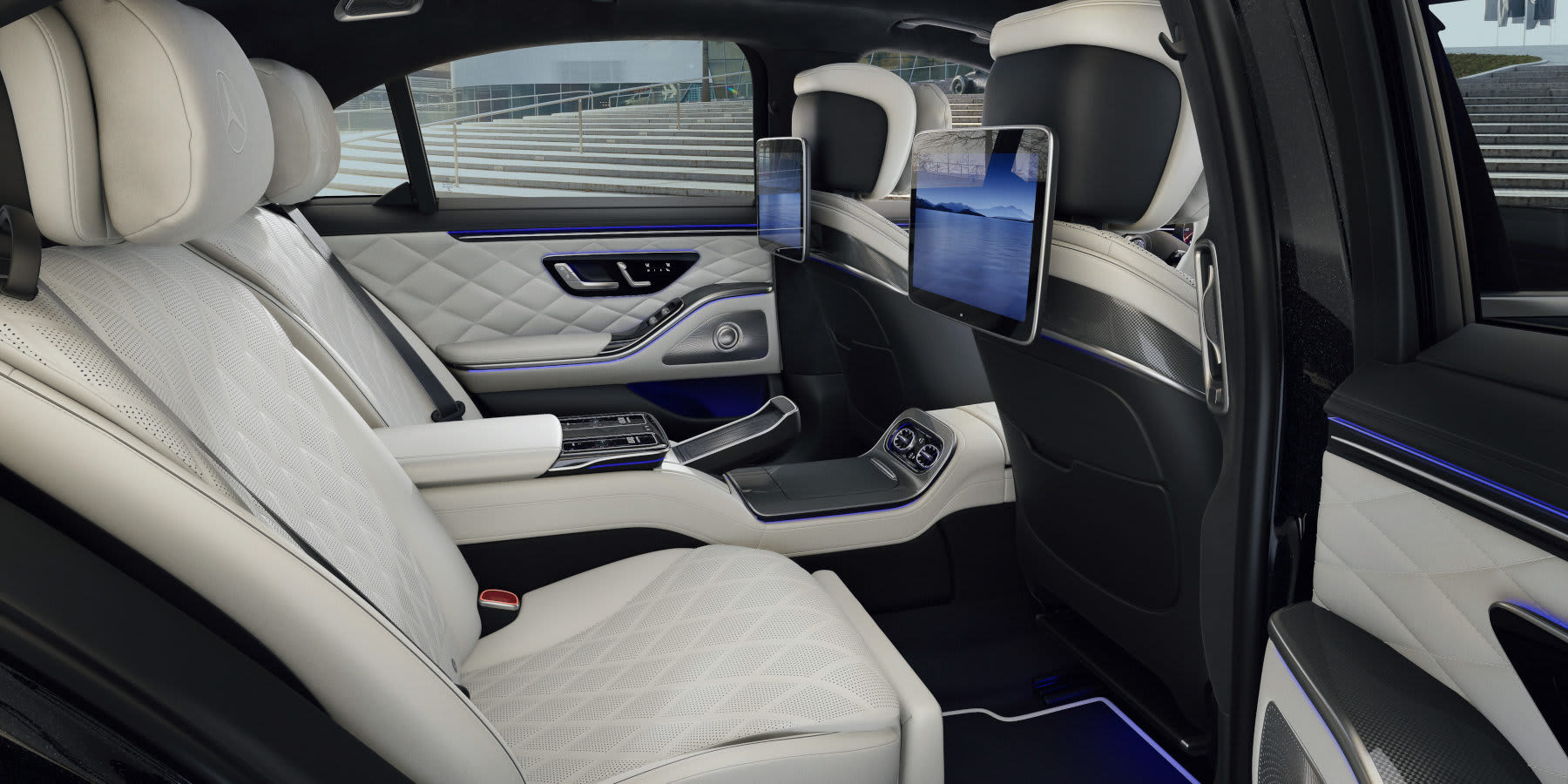 Mercedes S-Klasse Facelift 2026 Innenraum Rückbank Sitze