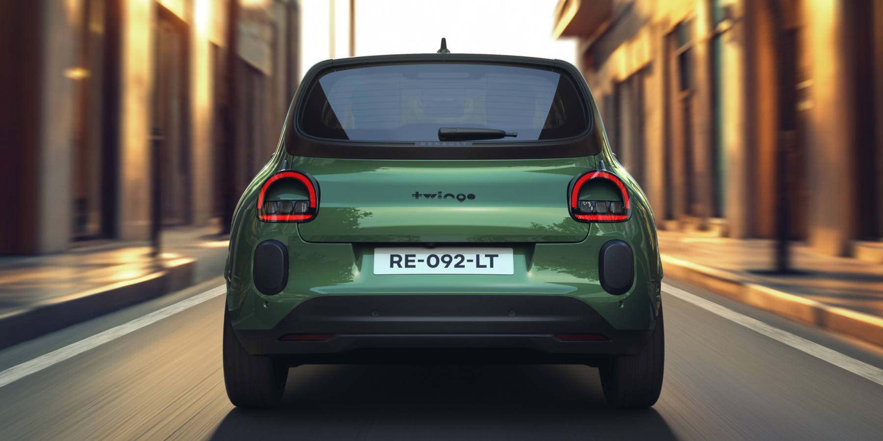 Renault Twingo E-Tech 2026 Heckansicht Totale