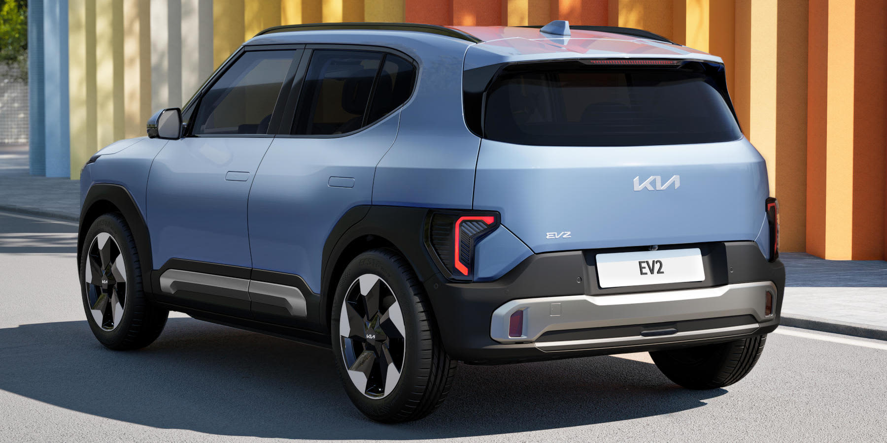 Kia EV2 Heck schräge Ansicht