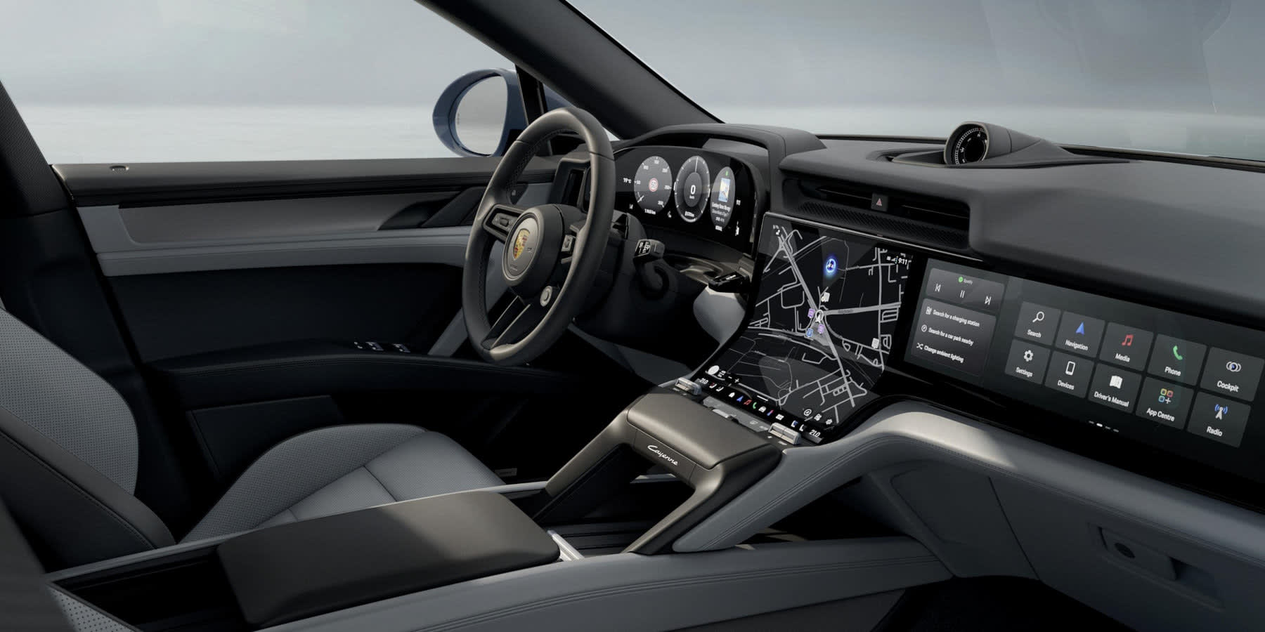 Porsche Cayenne S Electric Innenraum Cockpit
