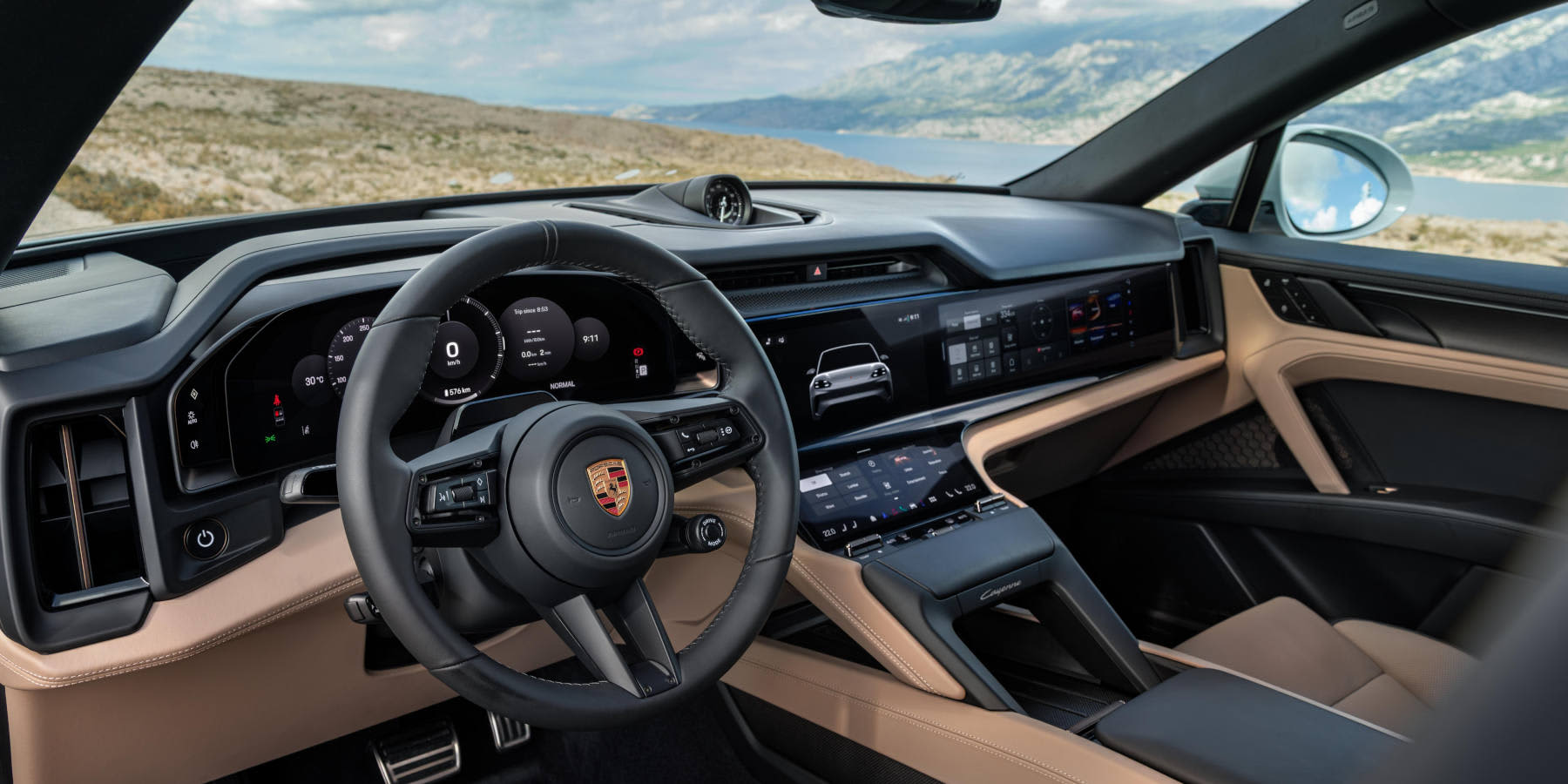 Porsche Cayenne Electric Innenraum Cockpit