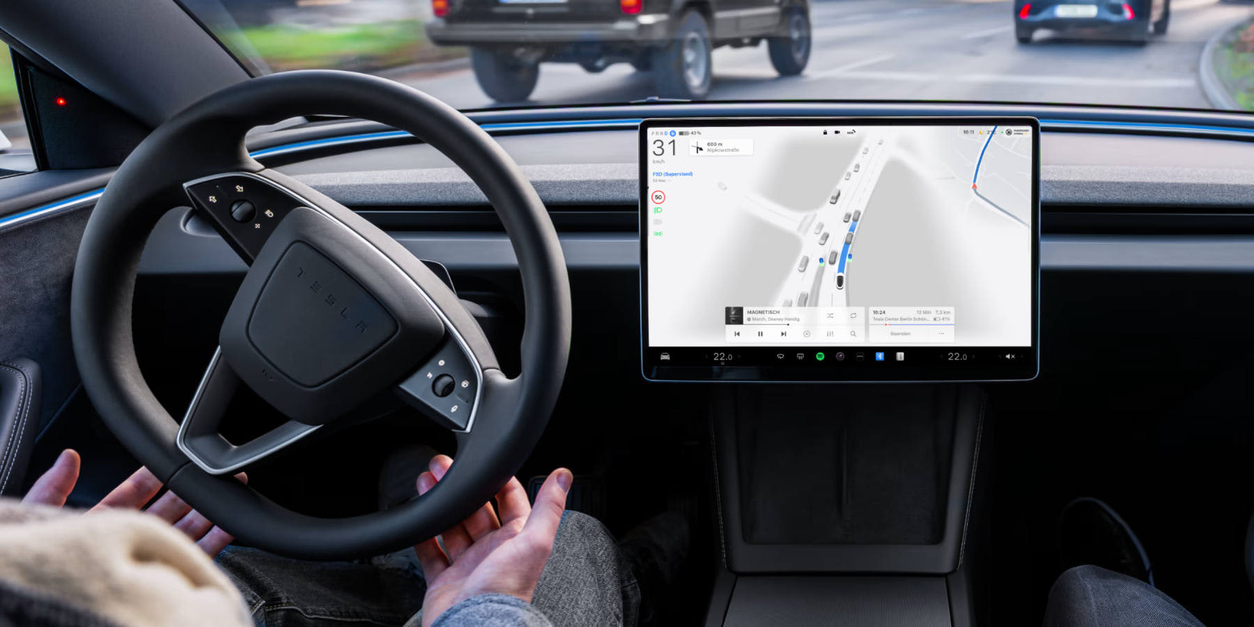 Tesla Cockpit "Full Self-Driving"