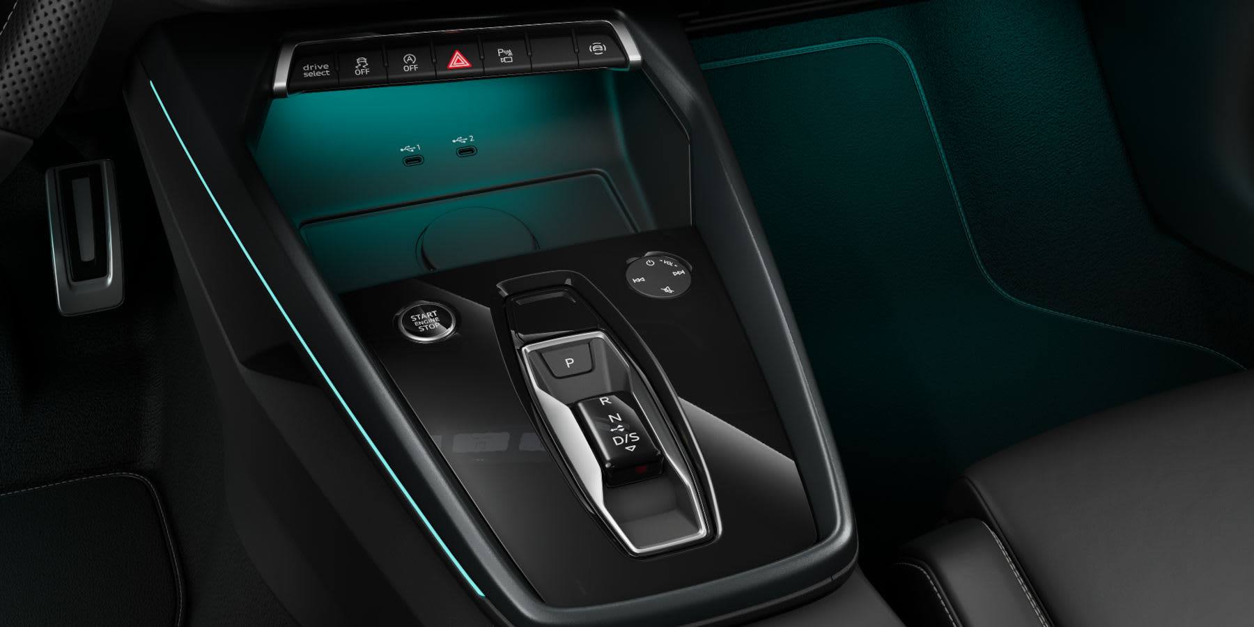 Audi A3 Sportback Modelljahr 2026 Innenraum Mittelkonsole