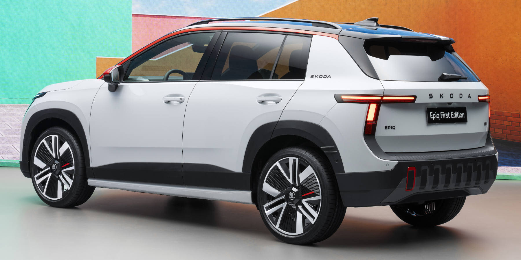 Skoda Epiq Heckansicht seitlich