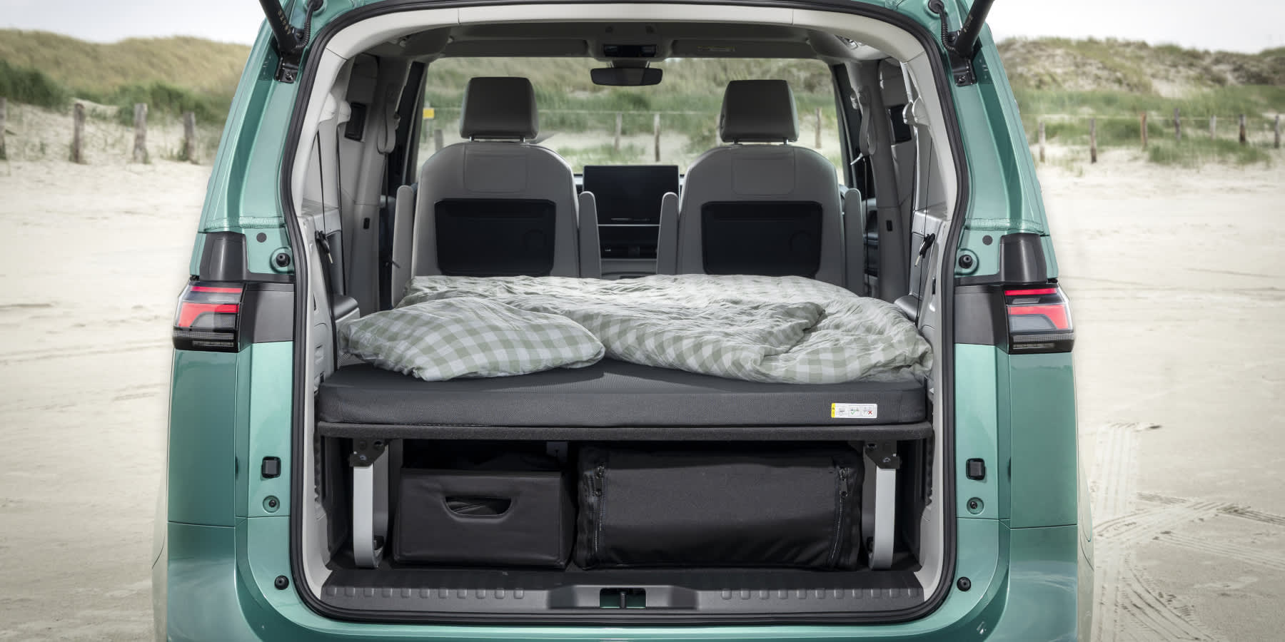 VW ID. Buzz Gute-Nacht-Paket Kofferraum Bett