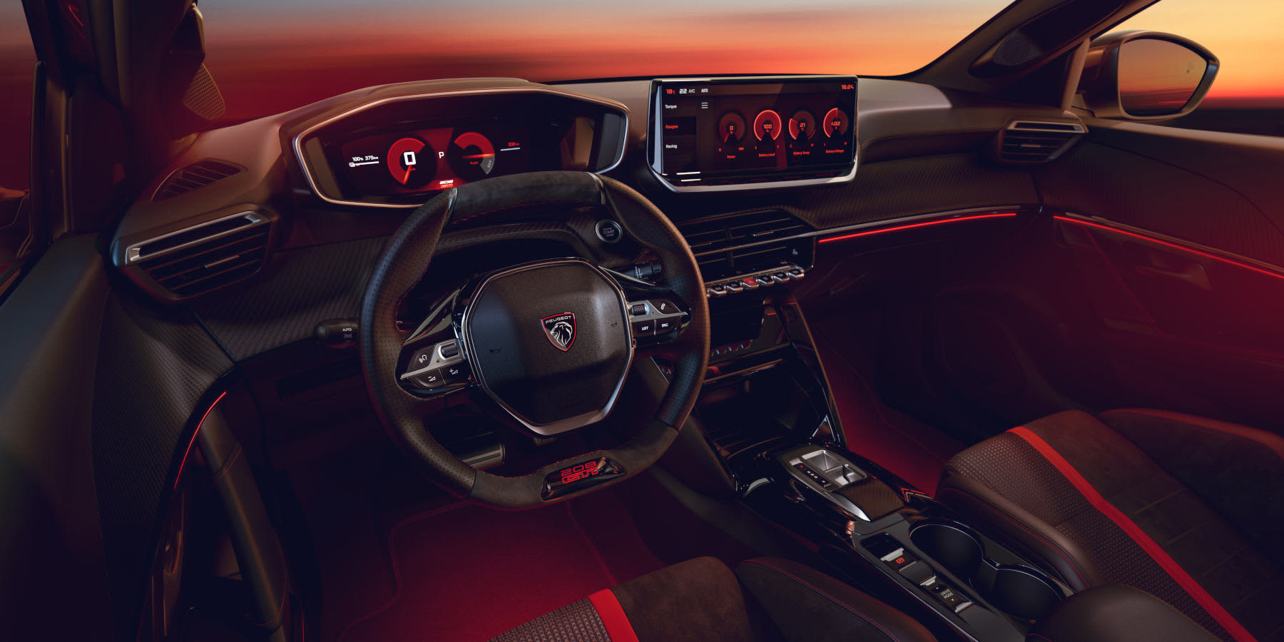 Peugeot e-208 GTi Innenraum Cockpit