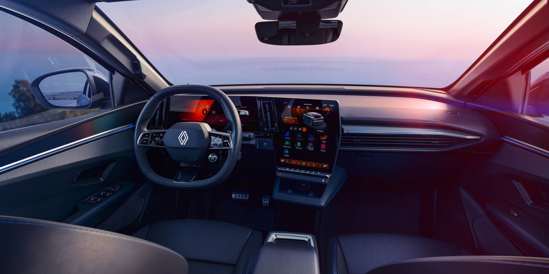 Renault Megane E-Tech elektrisch  Facelift 2026 Innenraum Cockpit