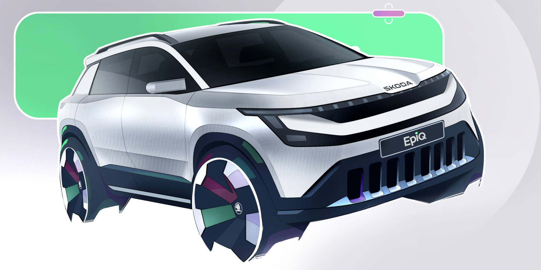 Skoda Epiq Skizze Front