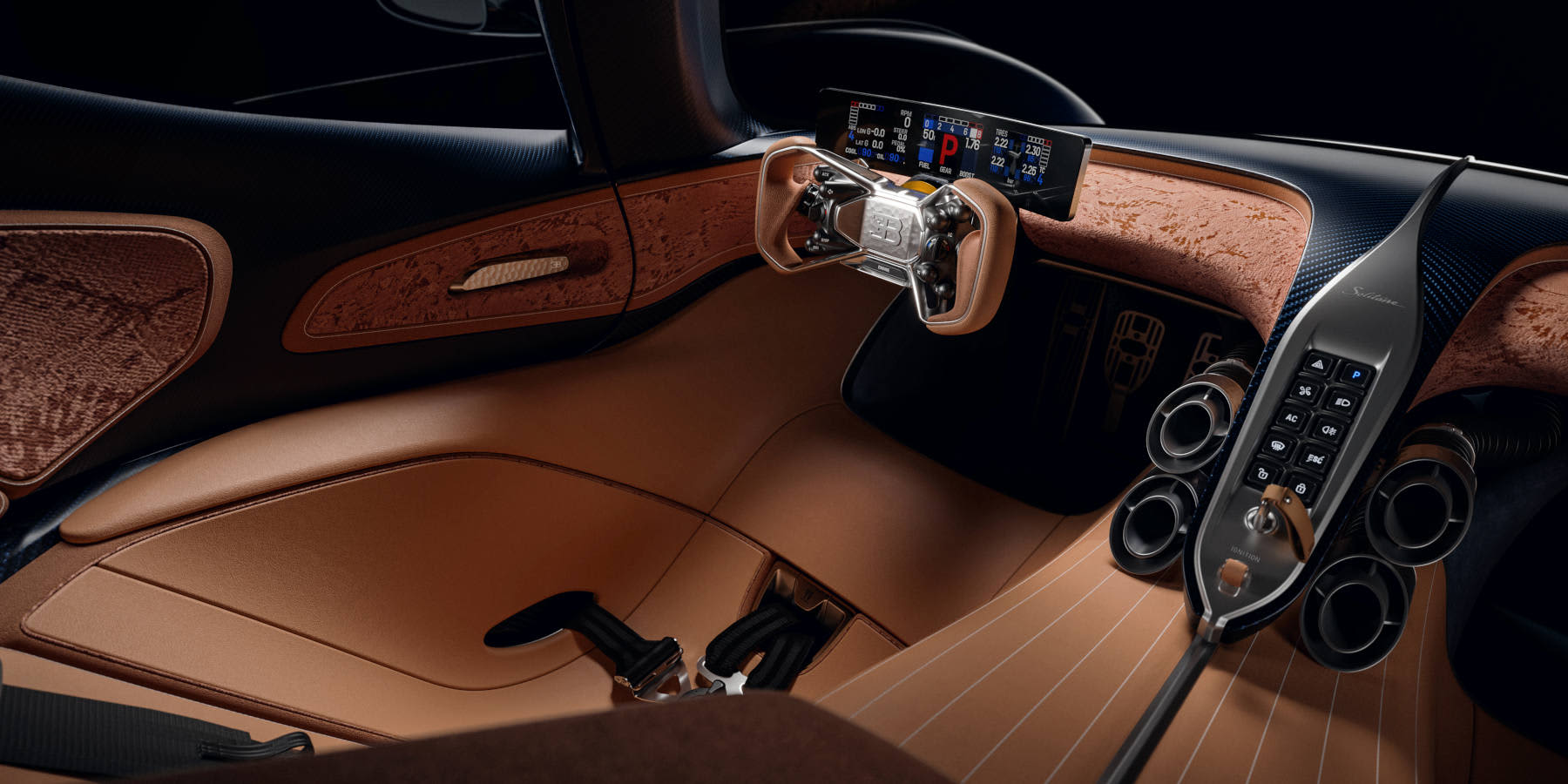 Bugatti Destrier Innenraum Cockpit