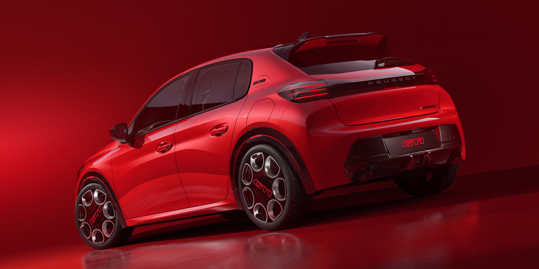  Peugeot E-208 GTi Heckansicht
