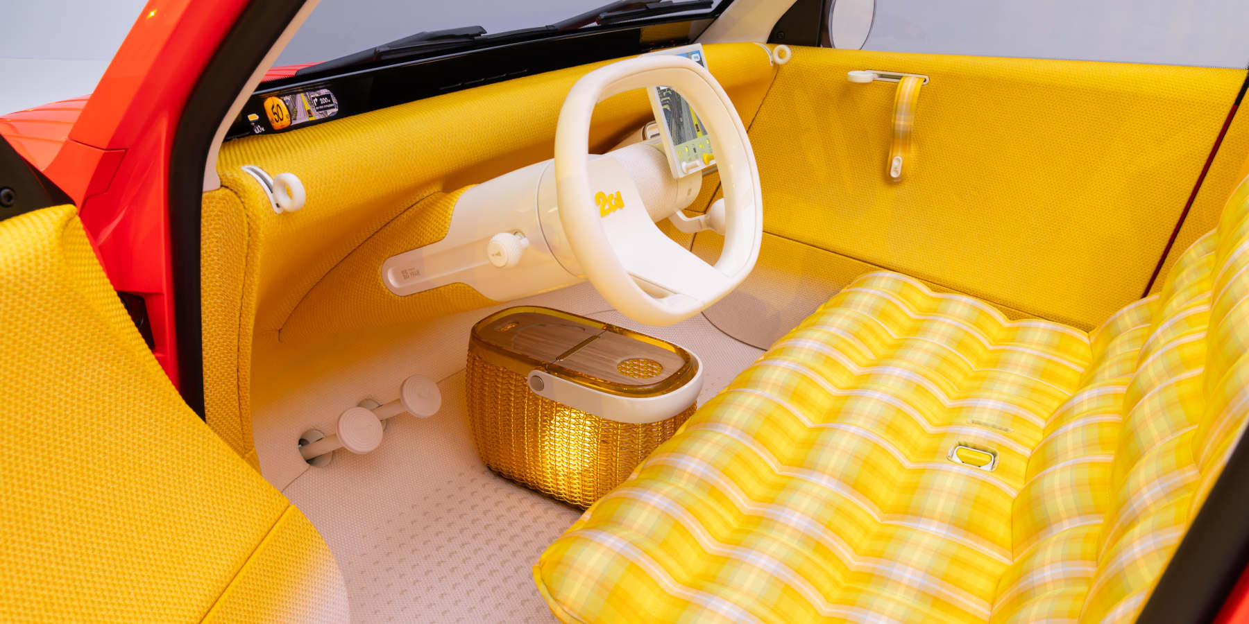 Citroen 2CV Concept Elektro-Ente Innenraum Cockpit