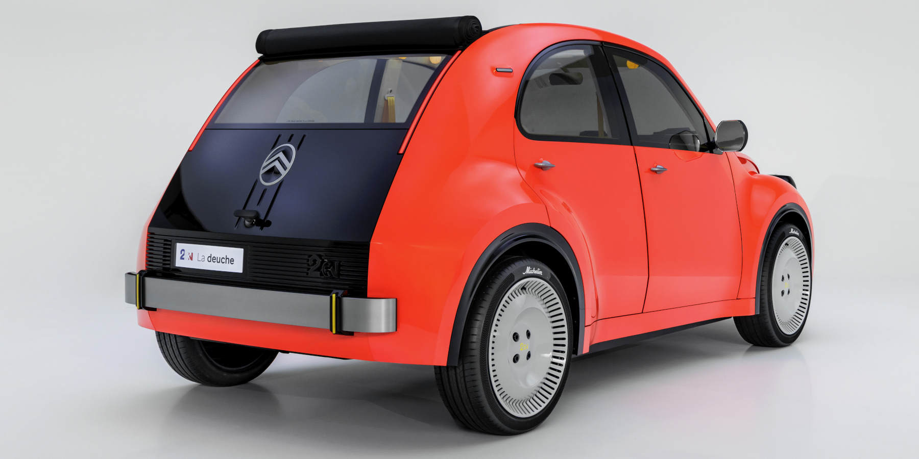 Citroen 2CV Concept Elektro-Ente Heckansicht