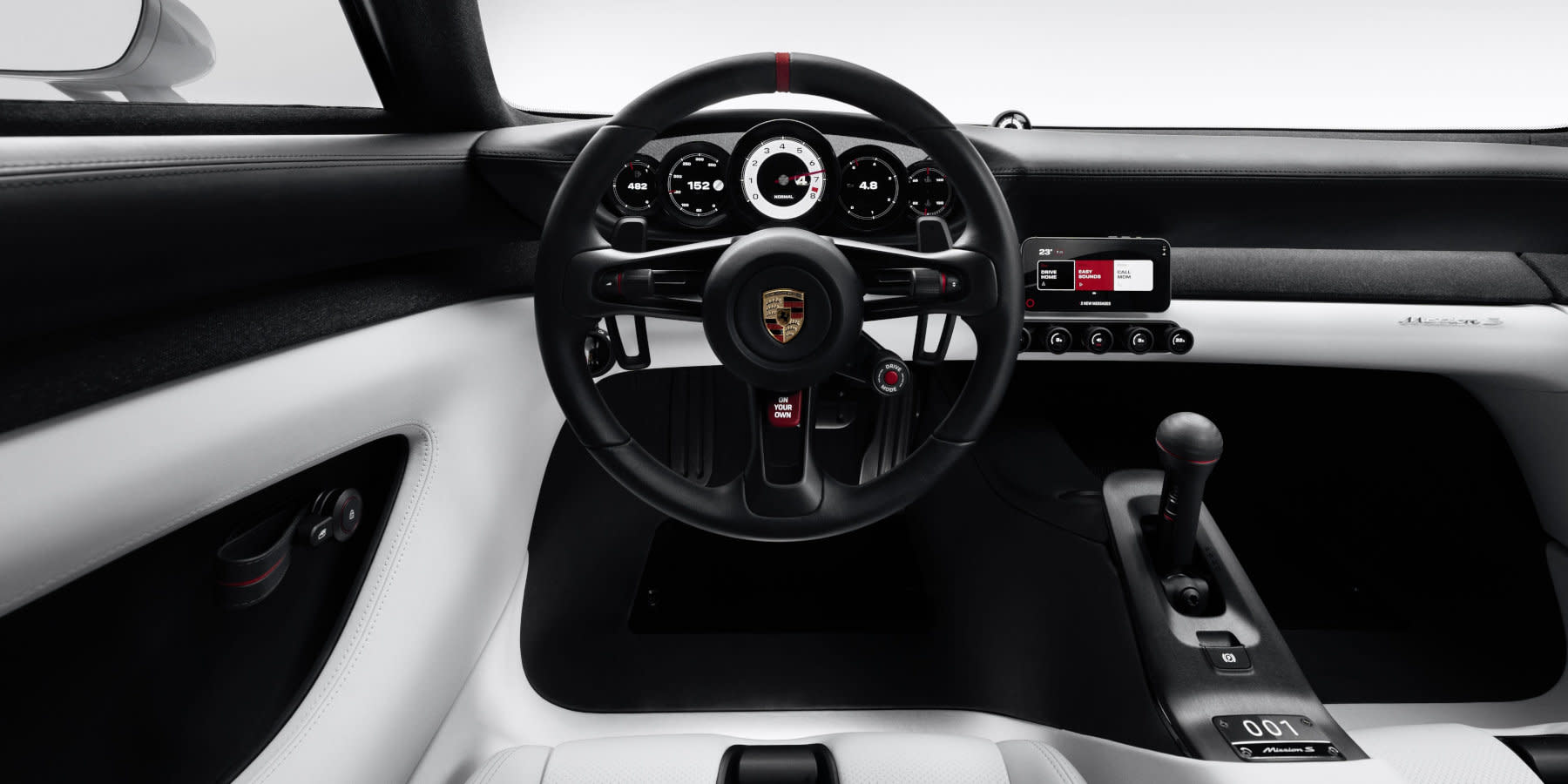 Porsche Mission S Innenraum Cockpit