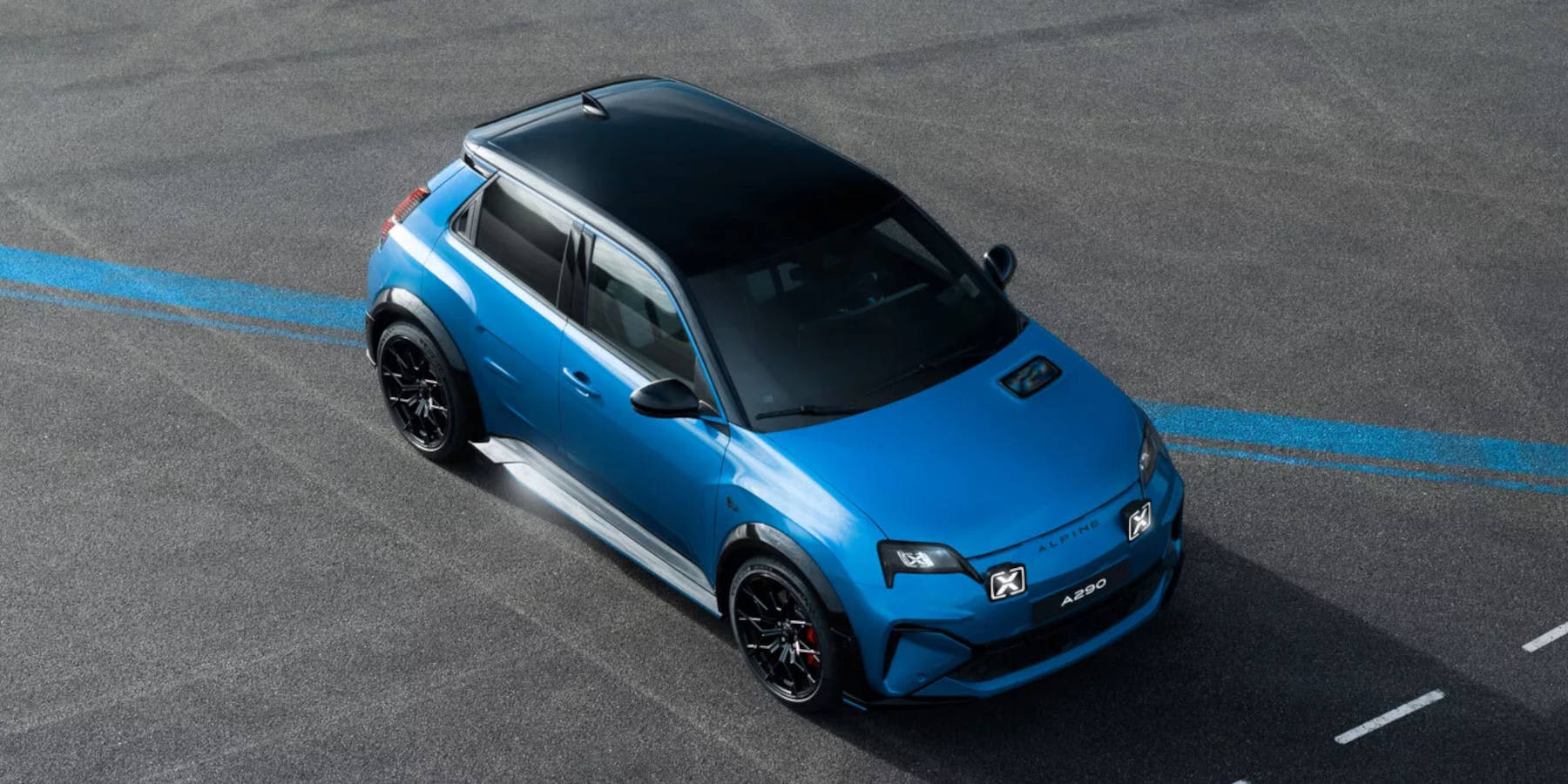 Alpine A290 Ansicht von oben