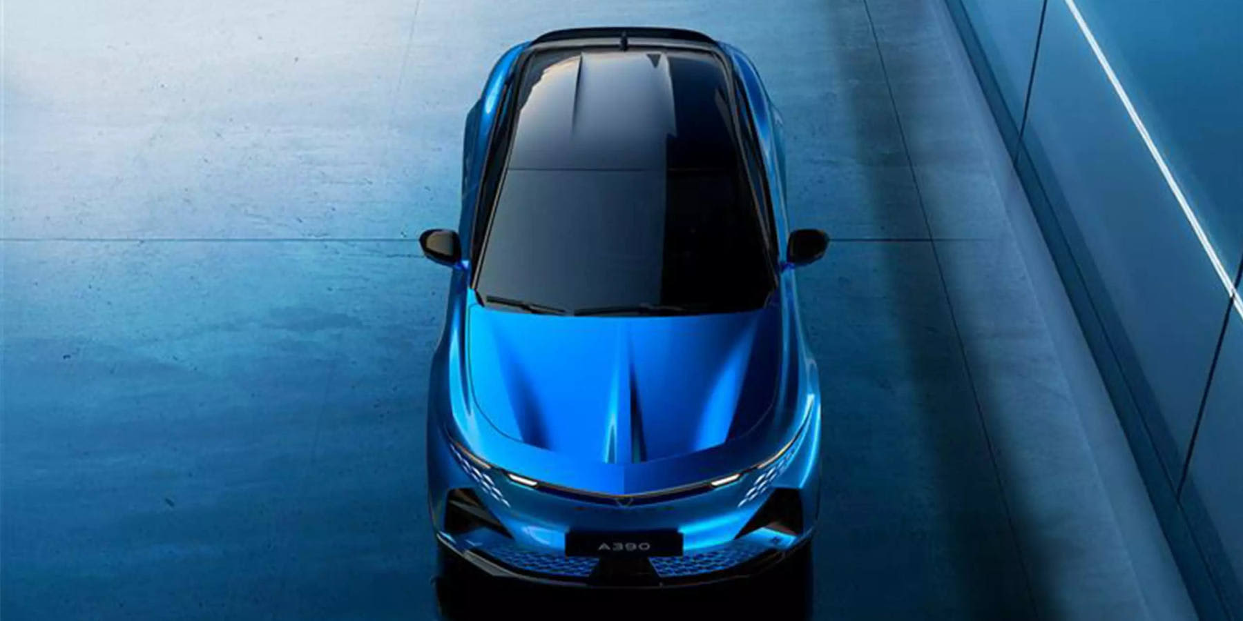  Alpine A390 Vogelperspektive