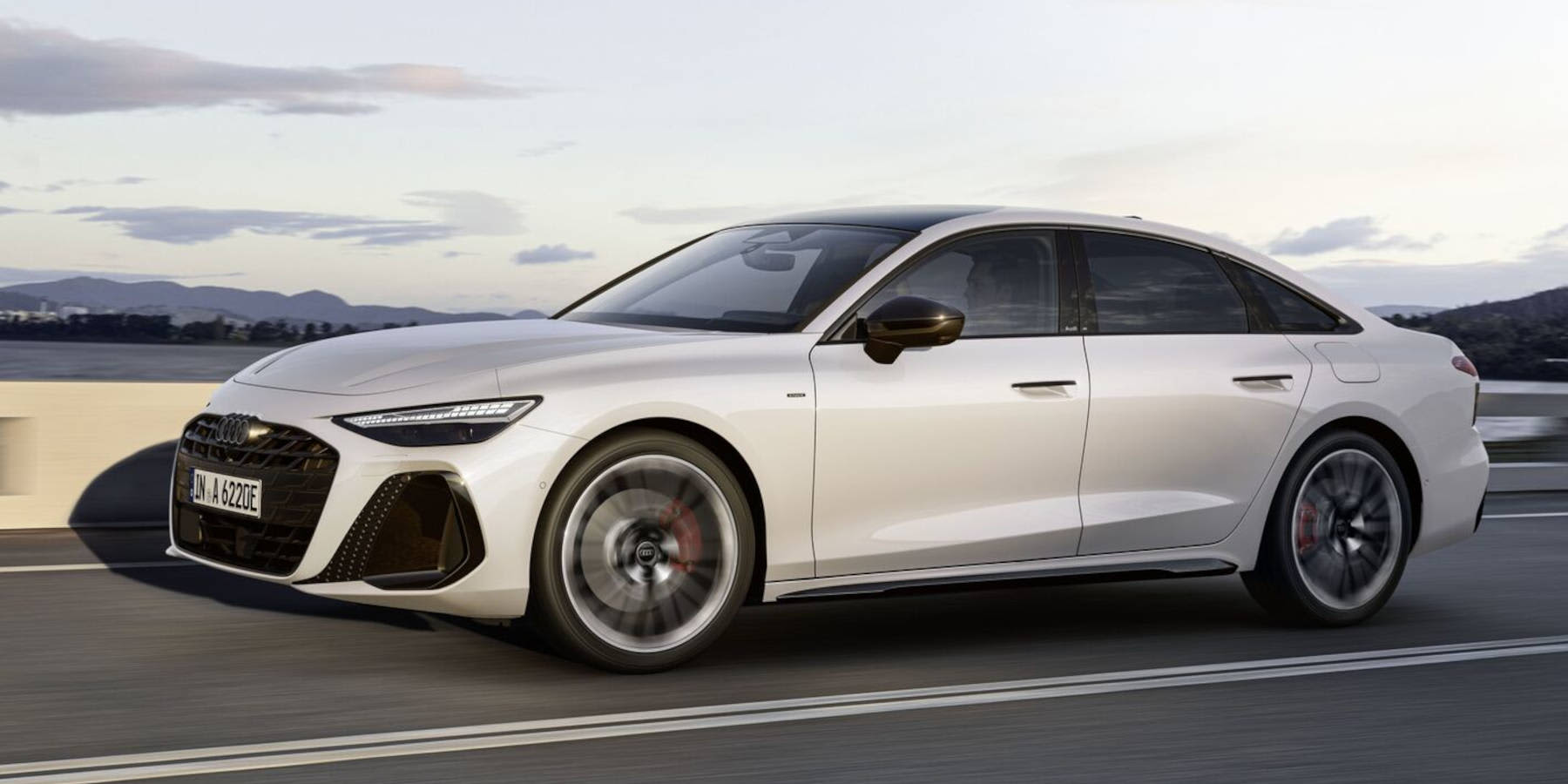 Audi A6 Limousine e-hybrid Front Straße