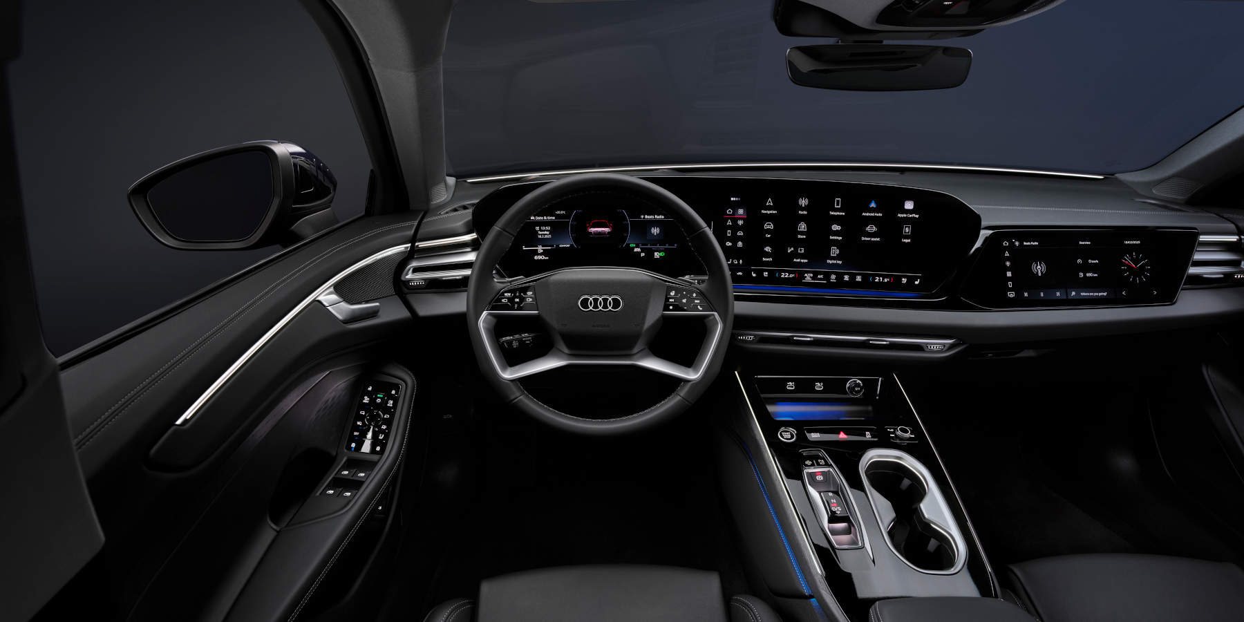 Audi A6 Limousine Innenraum Cockpit frontal
