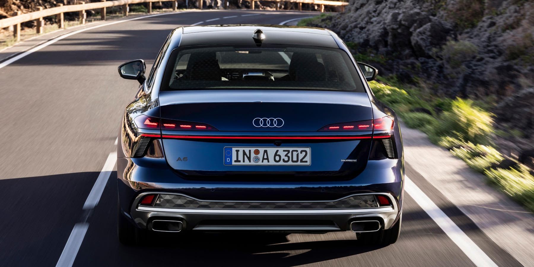 Audi A6 Limousine Heck Frontalansicht