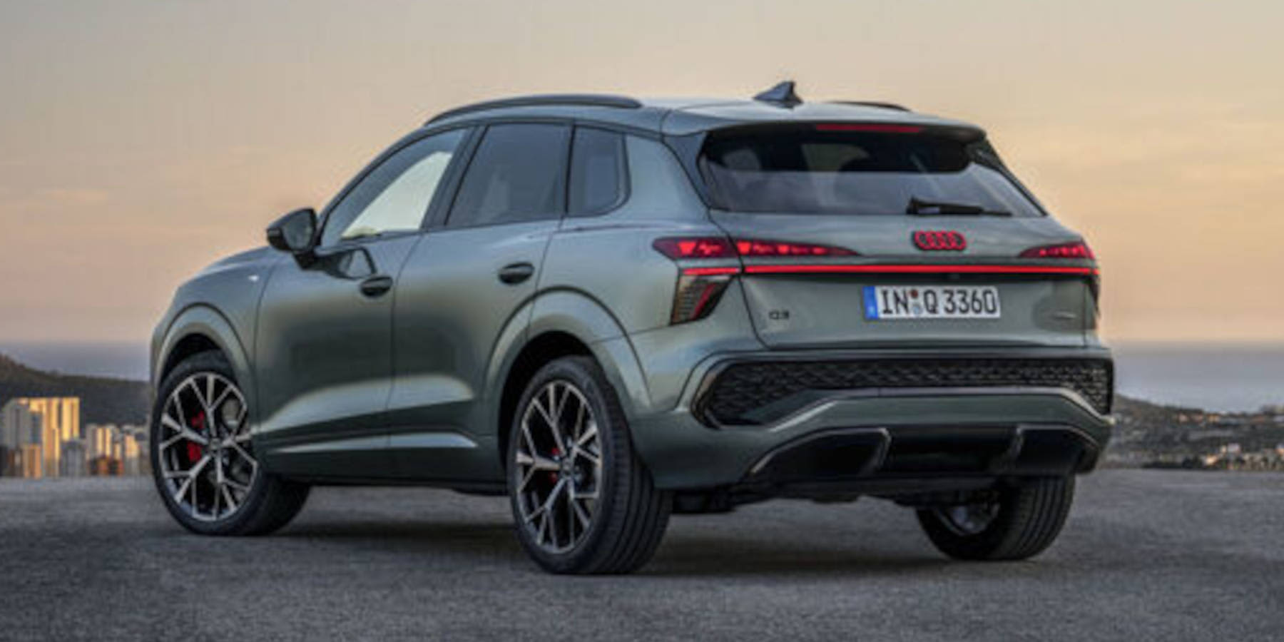 Audi Q3 seitliche Heckansicht