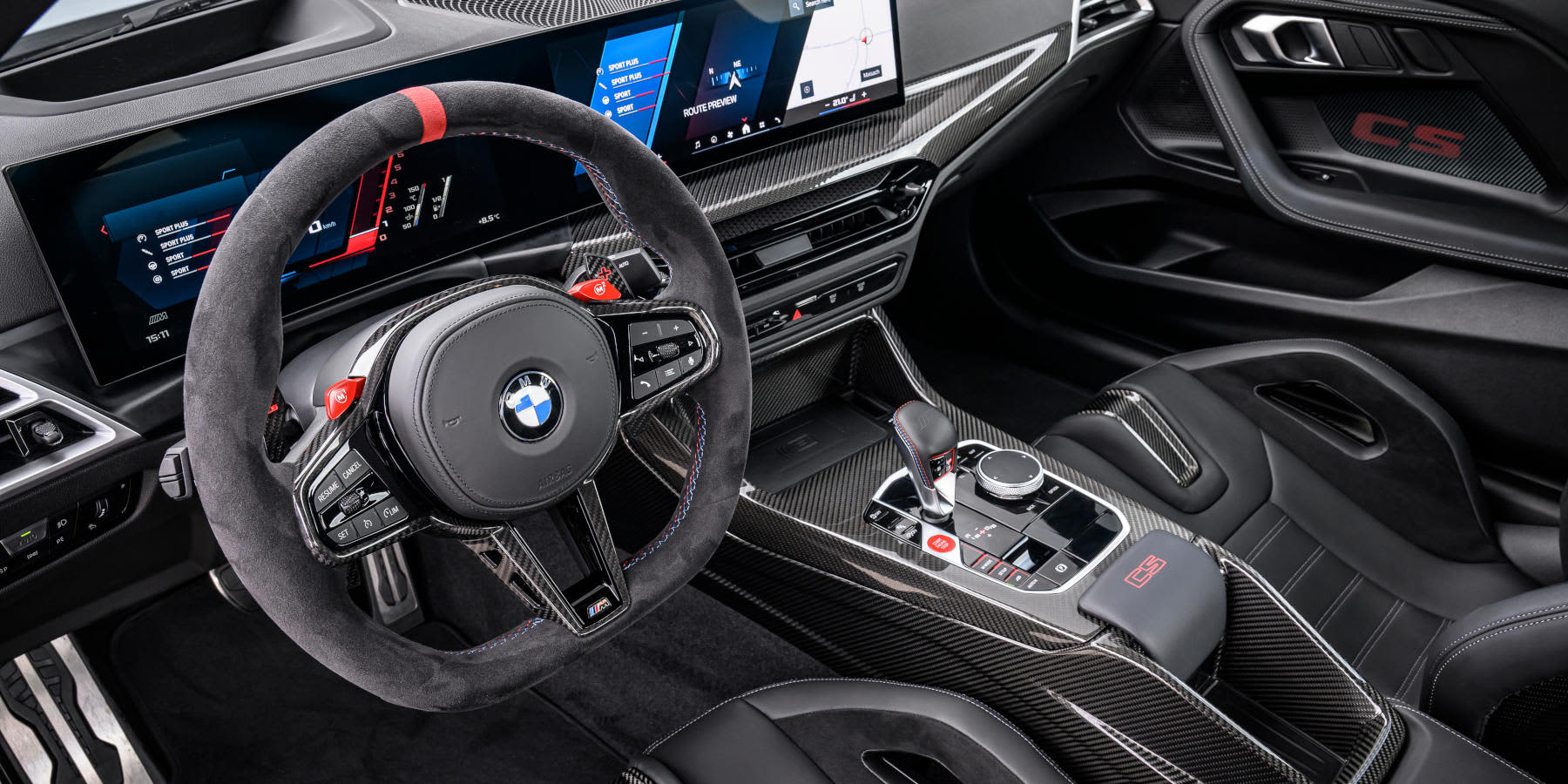 BMW M2 CS Innenraum Cockpit seitlich