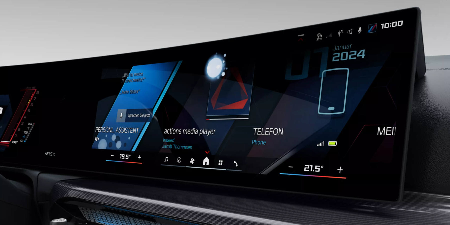 BMW M3 Limousine Innenraum Infotainment