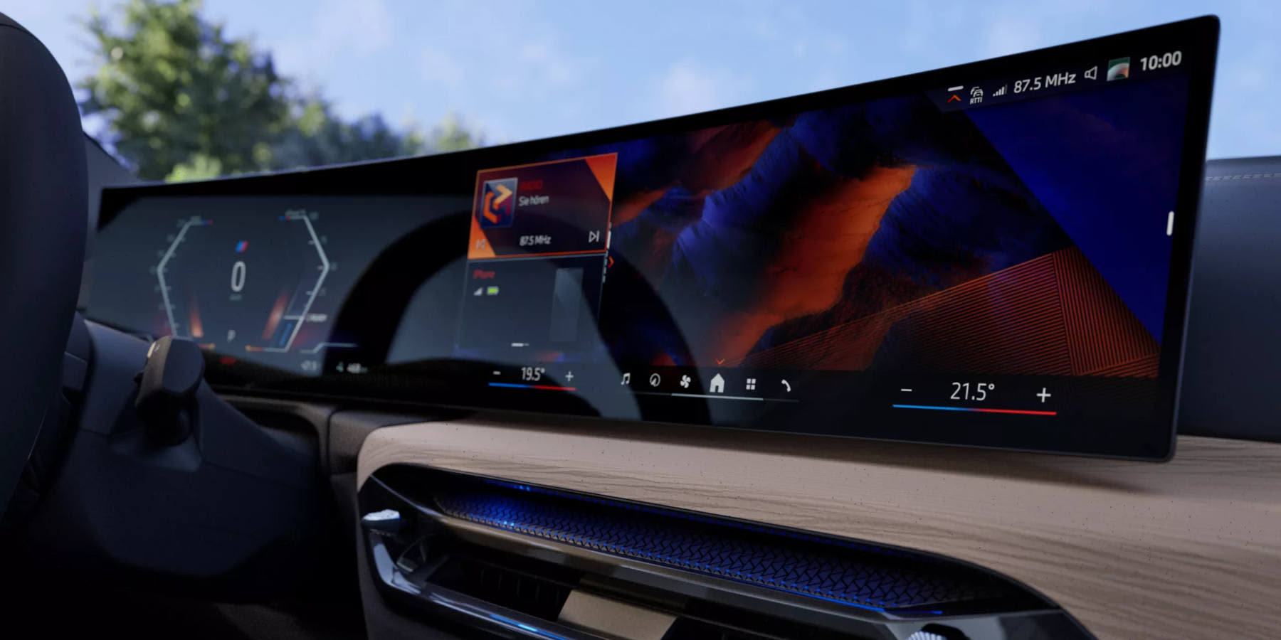 BMW i4 Innenraum Infotainment