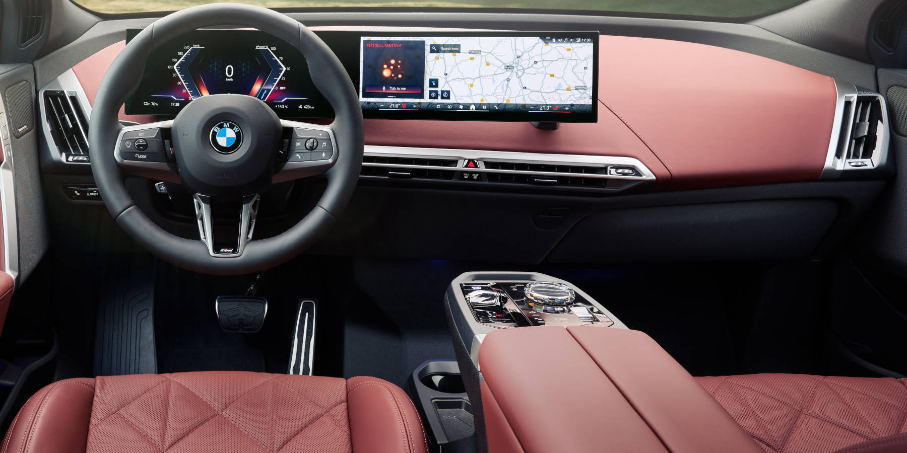 BMW iX Innenraum Übersicht Cockpit