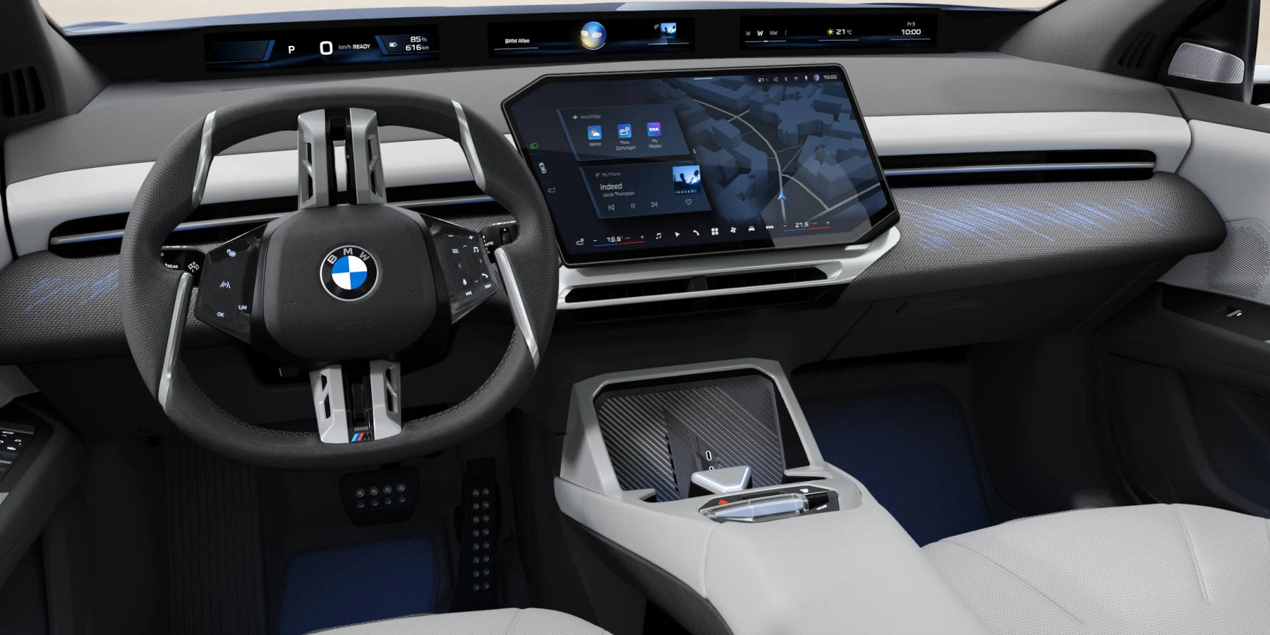 MW iX3 Innenraum Übersicht Cockpit