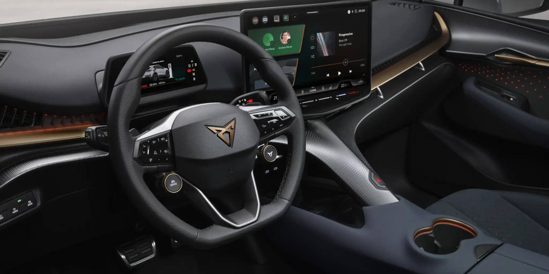 Cupra Tavascan Innenraum Übersicht Cockpit