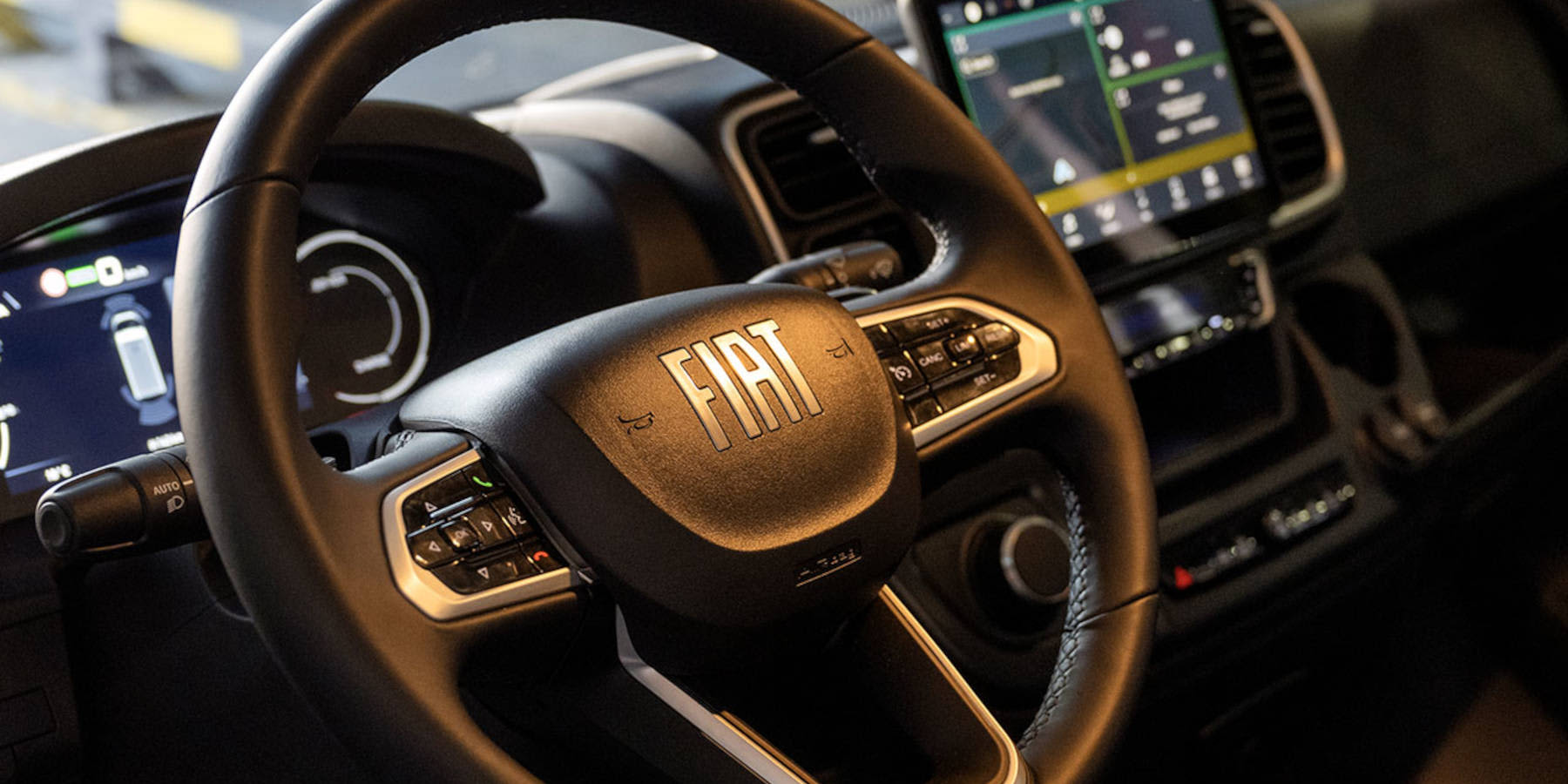 Fiat Ducato Kastenwagen Innenraum Übersicht Lenkrad