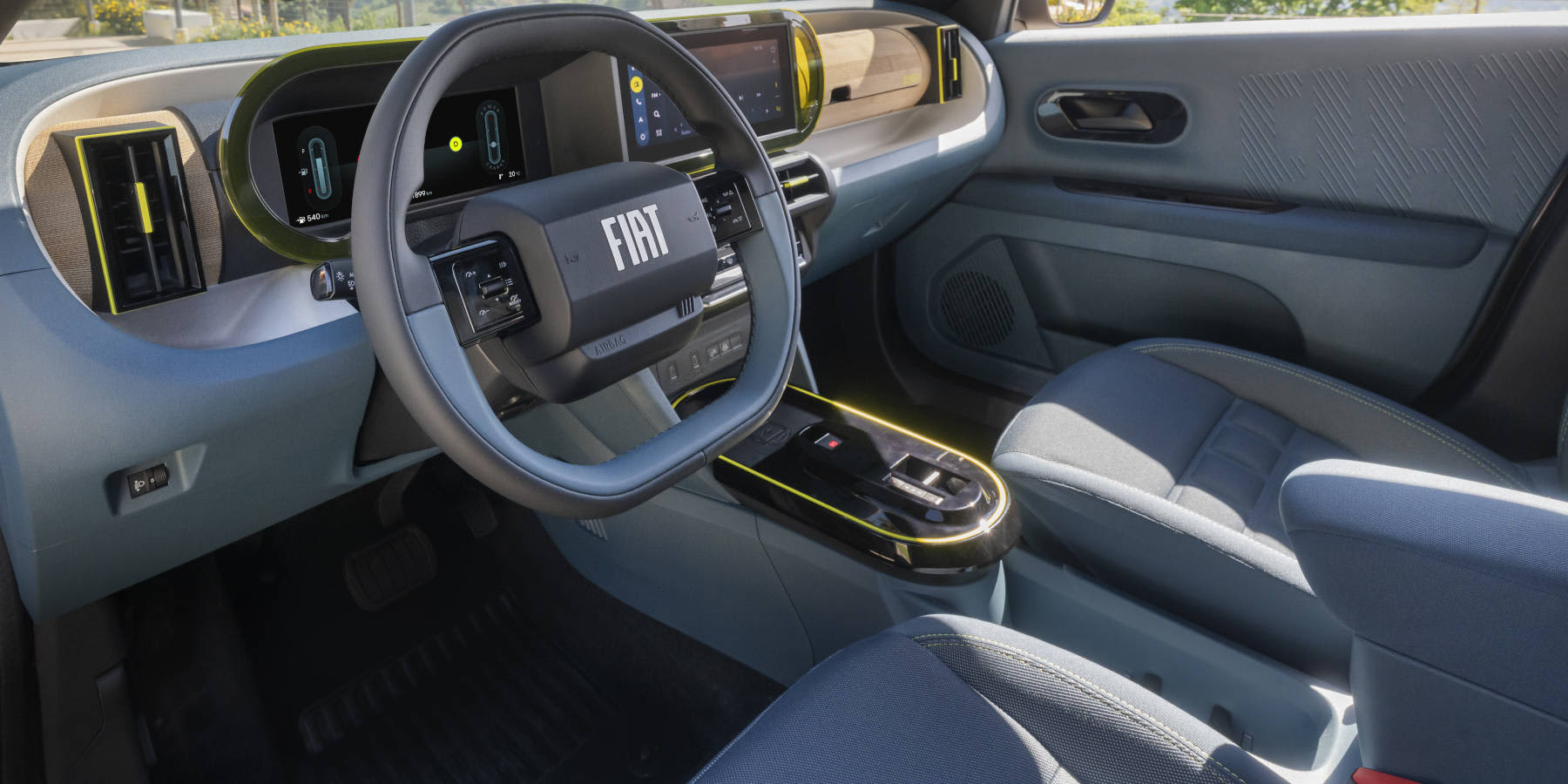 Fiat Grande Panda Innenraum Übersicht Cockpit