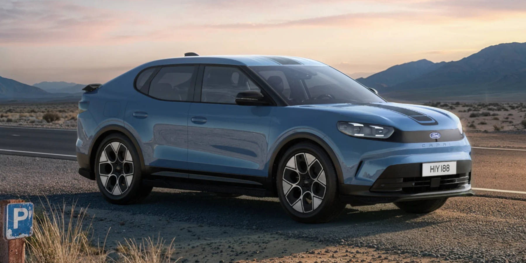 Ford Capri seitliche Frontansicht