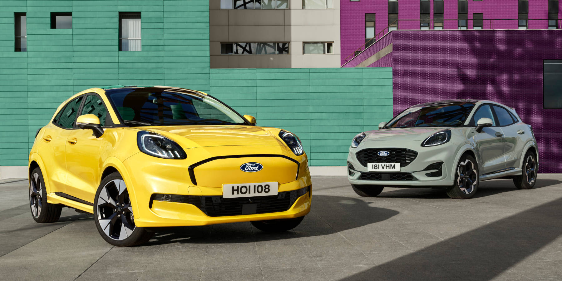 Ford Puma Gen-E: Zwei Modelle auf einem Bild