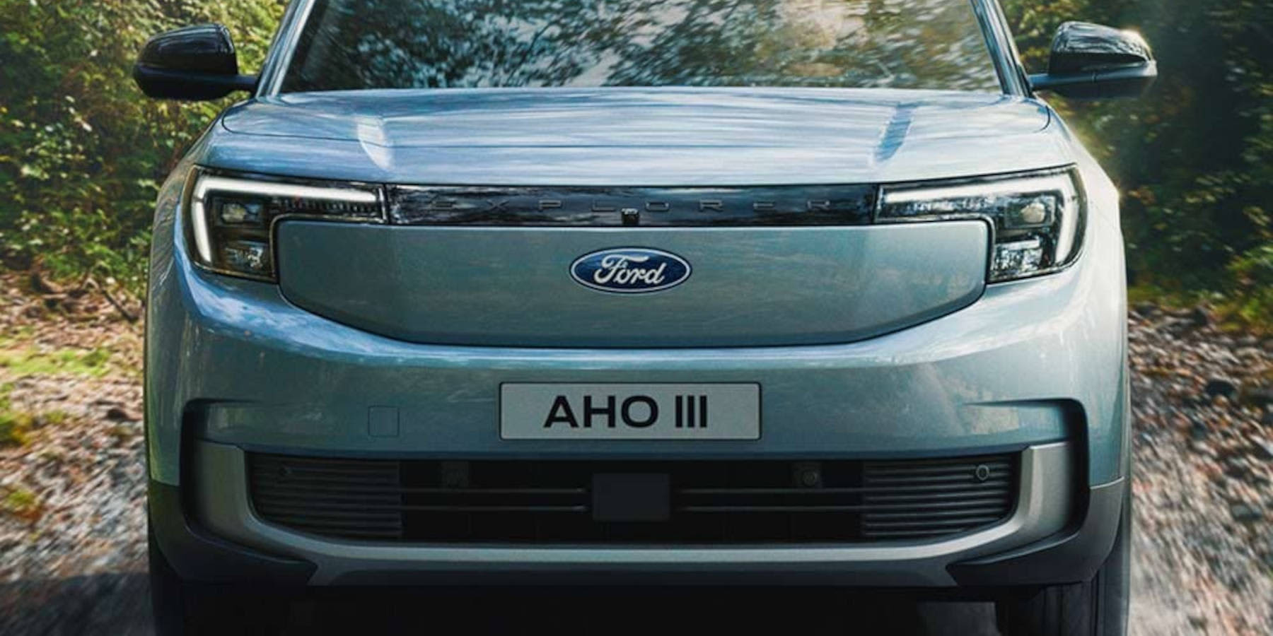 Ford e-Explorer Frontansicht Nahaufnahme