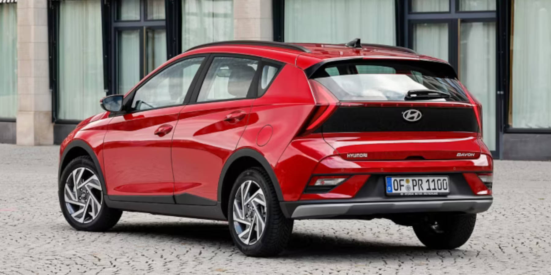 Hyundai Bayon seitliche Heckansicht